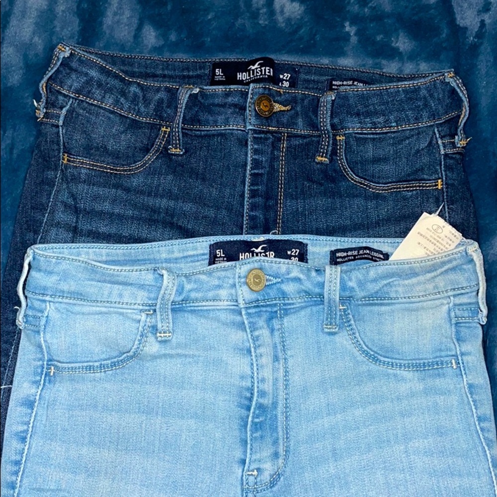 2 hollister high rise advanced jean leggings